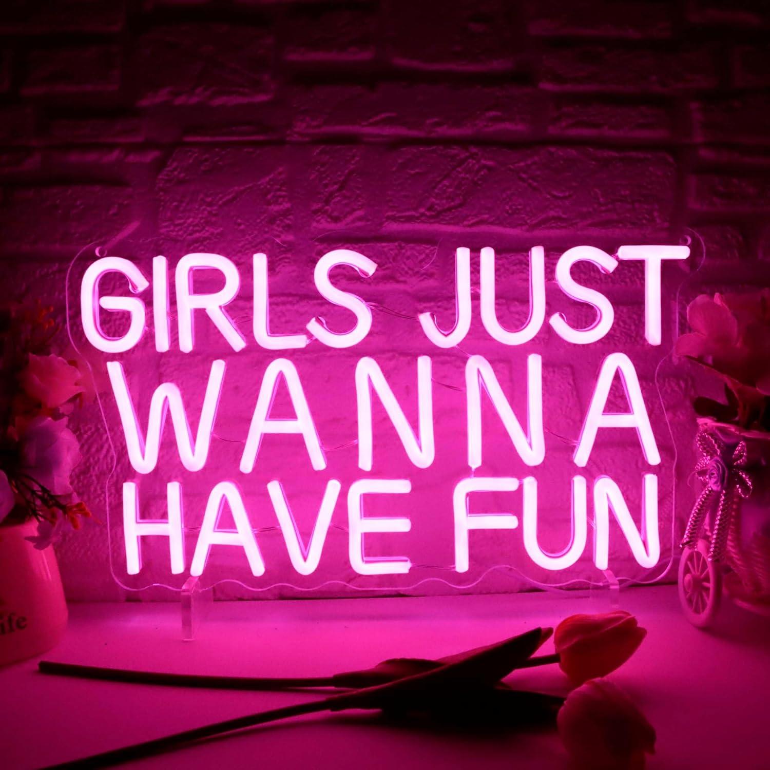 Neon Sign Party - Neonowy znak „Dziewczyny tylko chcą się