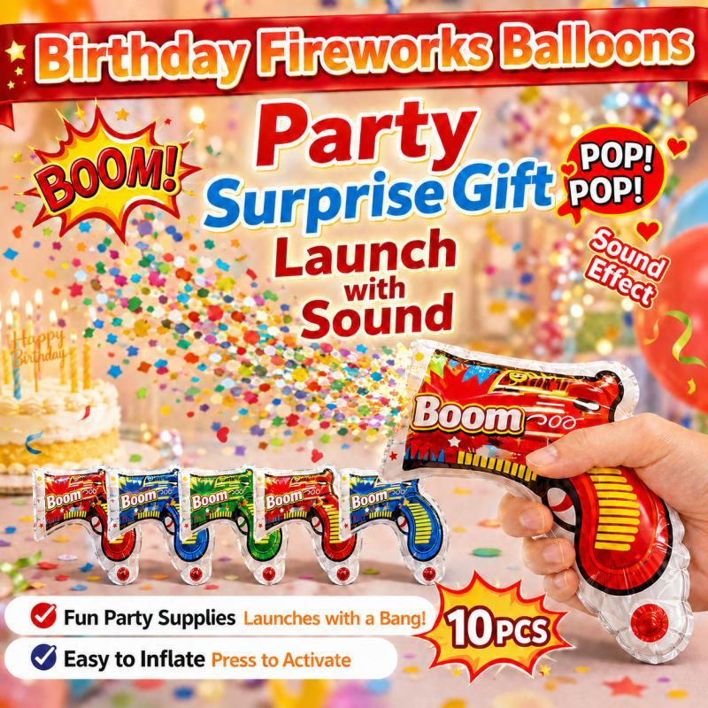 Confetti Cannon Tube - 10 SZT. Pistolet na Konfetti Balonowy