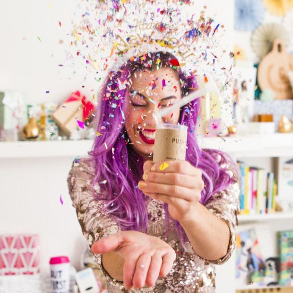 Confetti Cannon Tube - Kolorowe Pastelowe Dekoracje na Wieczór Panieński,