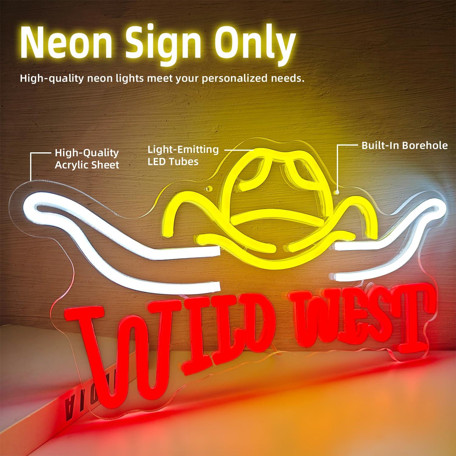 Neonowa tabliczka w stylu kowb – Neon Sign Party recenzja i cena