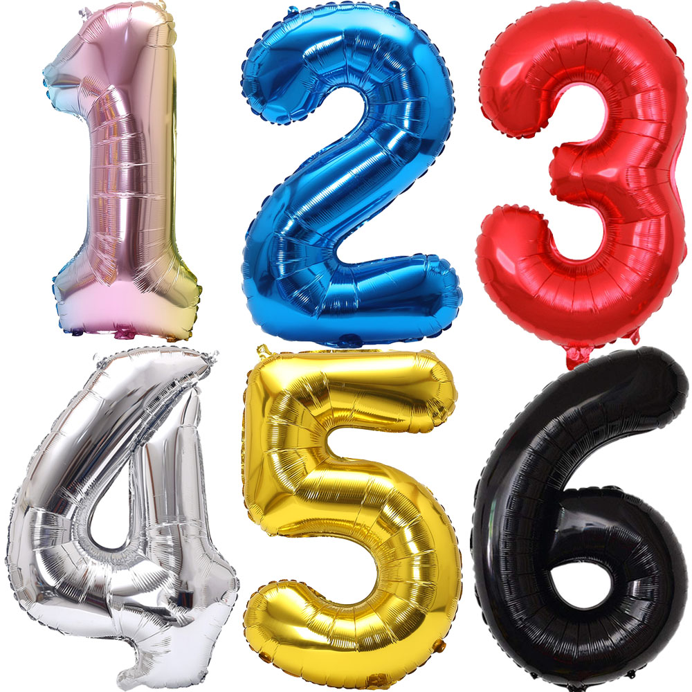 Balon foliowy z numerami 1-9,  – Balloon Pump Hand recenzja i cena