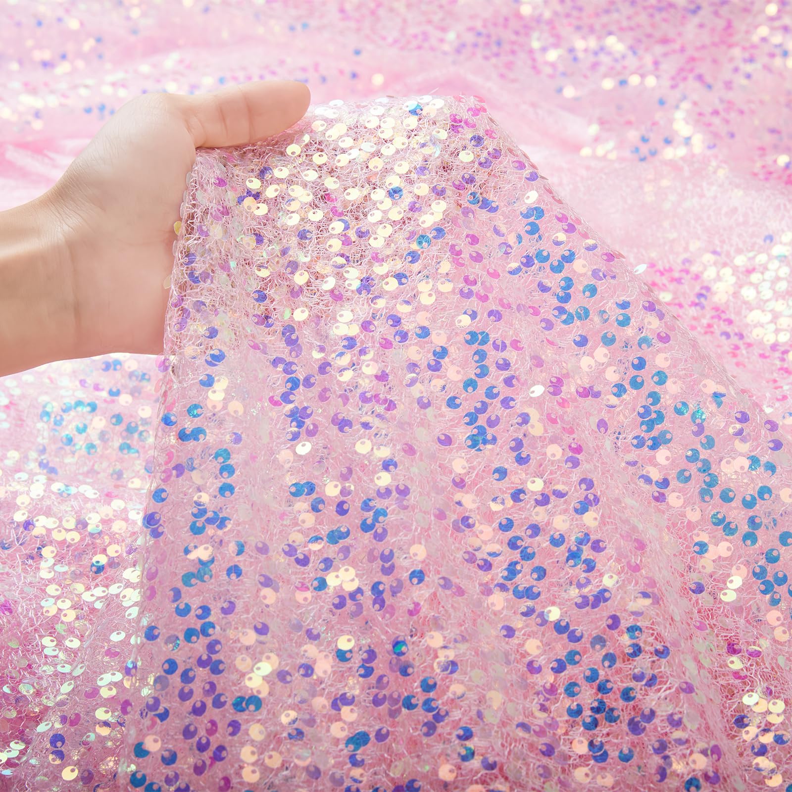 Tkanina cekinowa, opalizująca  – Glitter Tablecloth recenzja i cena