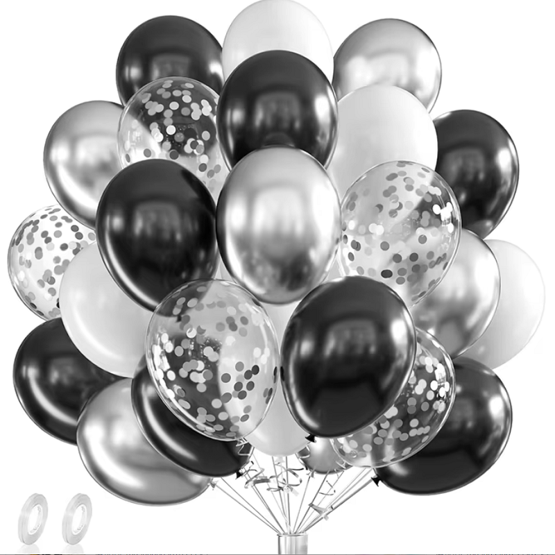 42 szt. Srebrne Czarne Białe B – Balloon Pump Hand recenzja i cena