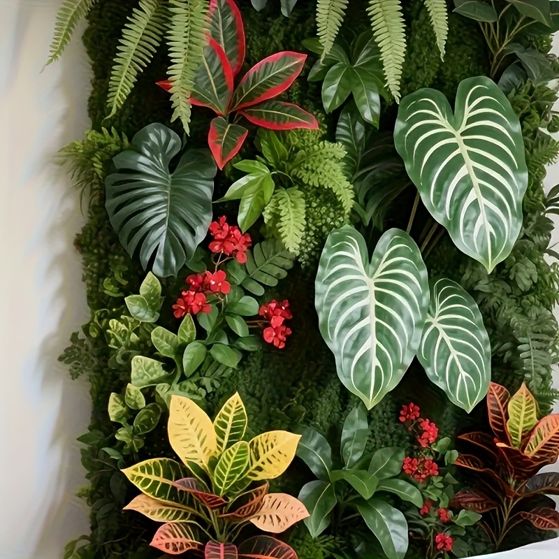 Zewnętrzny panel z zielonymi r – Flower Wall Panel recenzja i cena